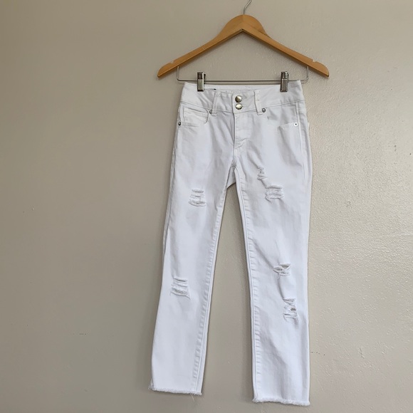 American Eagle Outfitters Denim - American Eagle Outfitters Distressed White Jean 00